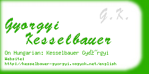 gyorgyi kesselbauer business card